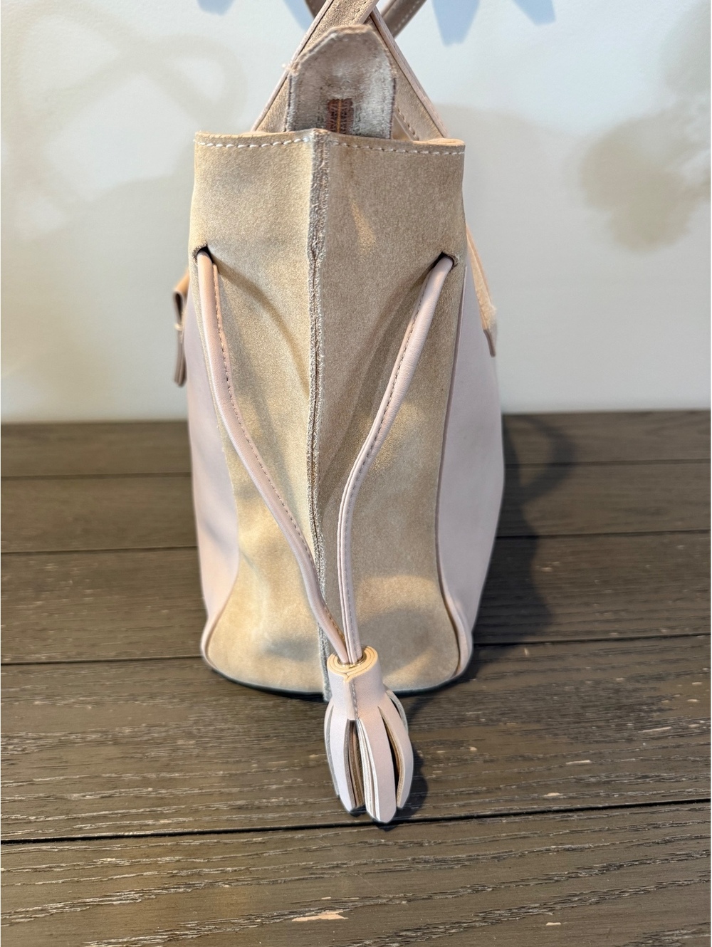Longchamp Pink Leather Tote Bag - Picture 4 of 8